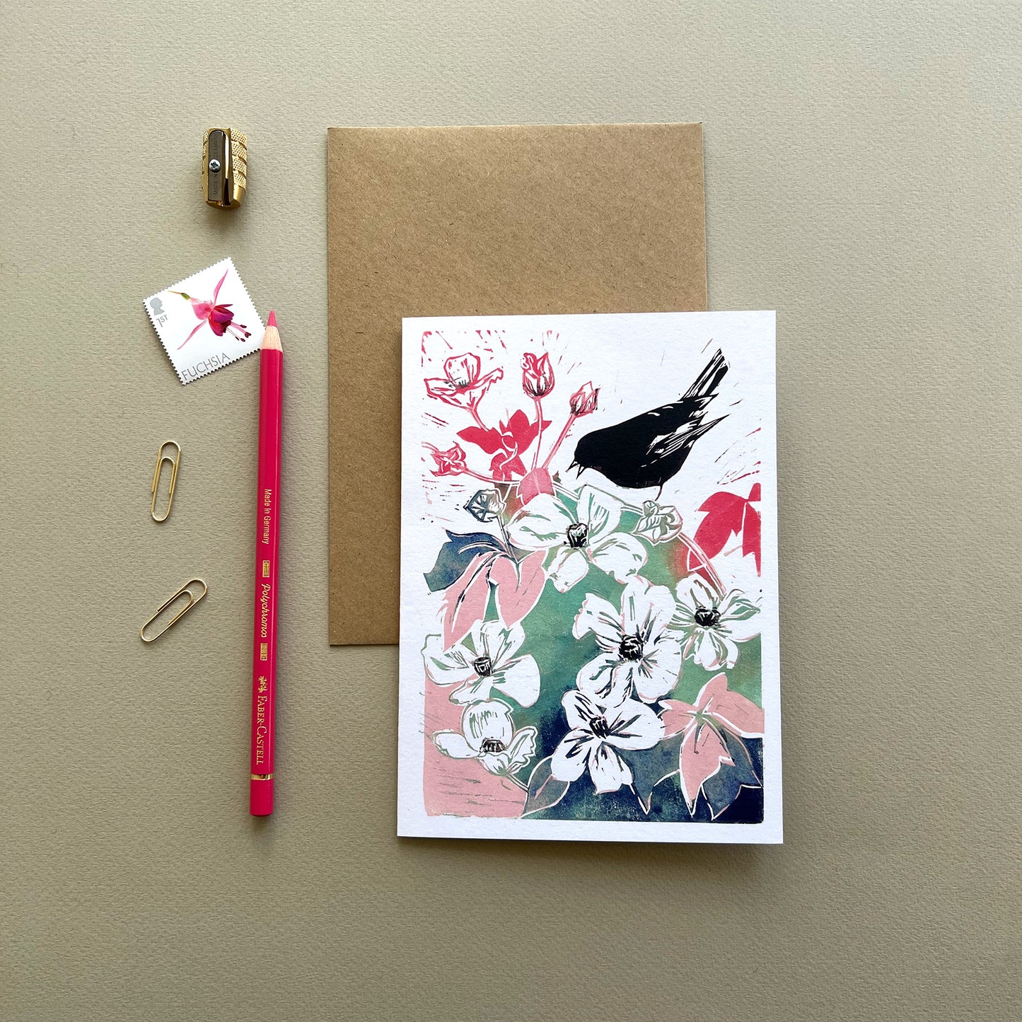 Chattering Bird Card