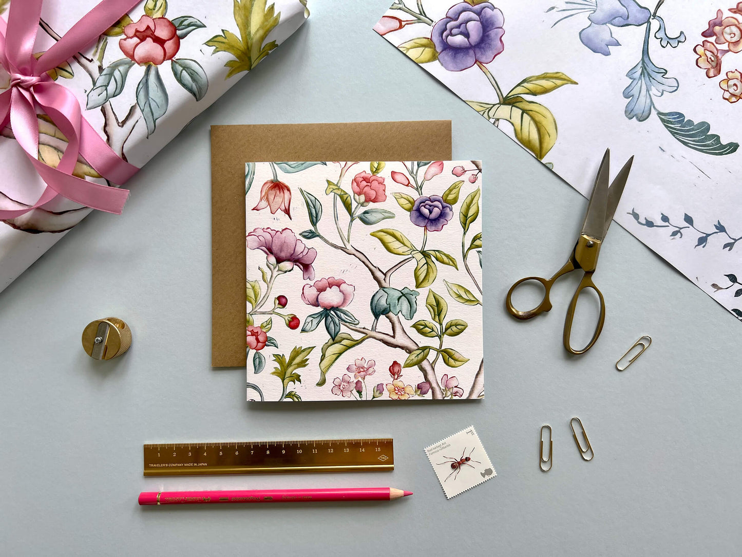 Peony Garden Card